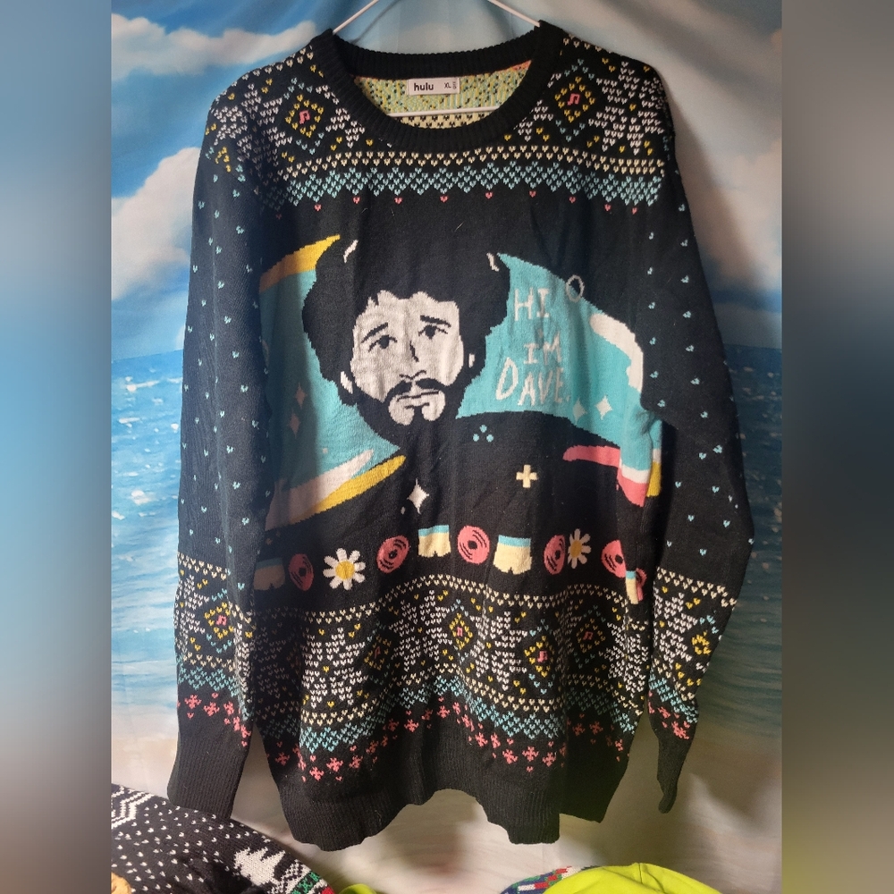 Dave On FX Hulu Ugly Christmas Sweater Mens Size XL Unisex‎